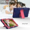 Galaxy Tab A8.0 2019 T290 Shockproof Silicone Case with Holder - Blue/Pink - 4