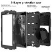 Galaxy Tab A8.0 2019 T290 Shockproof Silicone Case with Holder Black - 3