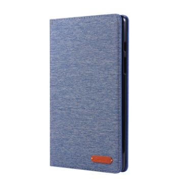 Galaxy Tab A8.0 T290/T295 (2019) Deep Blue PU Leather Case with Holder - 1
