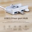 ORICO MH4PU-P 4 Port USB3.0 Clip-type HUB, Aluminum Alloy, Silver - 6