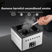 Ashtray Air Purifier - Indoor Smoke Removal, Anti-Secondhand Smoke (Black) - 2