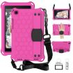 Galaxy Tab A8.0 T290/T295 2019 Protective Shell with Straps - Rose/Black - 2