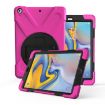 Galaxy Tab A 8.0 T387 Case: 360 Rotation, PC + Silicone, Holder, Strap - 1