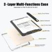 iPad Pro/Air 10.5 Case: 360 Rotating PC+Silicone with Holder & Strap - 6