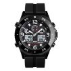 SKMEI 1538 Men's Sports Watch, Large Dial, Black Silicone Belt - 1