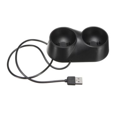 Dual USB VR Controller Charger Dock Stand for PS4 PSVR Move Tool - 1