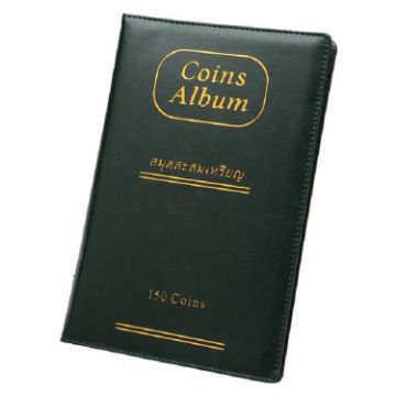 Green PU Leather Russian Coin Album - Holds 150 Coins Collection - 1