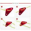 Triangle Aluminum Alloy Wind Rope Buckle - 3 PCS Tent Canopy Accessories - 5