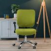 Universal Stretch Office Chair Cover Set, Light Purple - Back & Cushion - 5