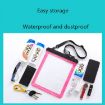 Lake Blue Transparent Waterproof Bag for Mobile Phone & Small Items - 4