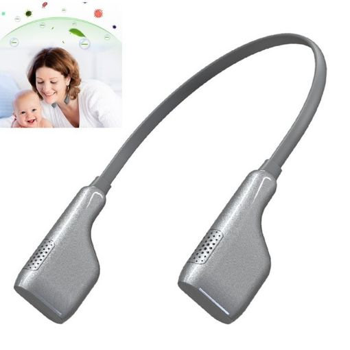 Portable Black Hanging Neck Air Purifier - Formaldehyde Removal - 1