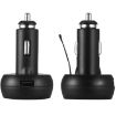 3 In 1 Car USB Charger with Voltage Display & Lighter (Red Green) - 3