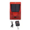 Solar Alarm Light 129dB Human Body Induction Remote Control N911C English - 2