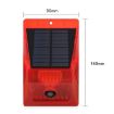 Solar Alarm Light 129dB Human Body Induction Remote Control N911C English - 4