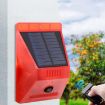 Solar Alarm Light 129dB Human Body Induction Remote Control N911C English - 5