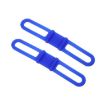 Silicon Strap Bike Torch Phone Holder - 5 PCS Blue Elastic Mount - 2