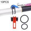 Plastic Fishing Hook Keeper - 10 PCS Bag for Rods & Lures (Red) - 1