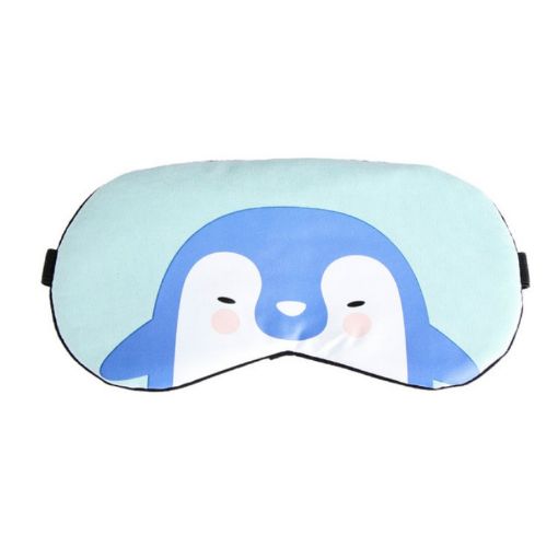Cute Penguin Sleep Eye Mask - Cartoon Animal Eyeshade Cover (Light Blue) - 1