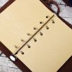 Vintage Pirate Anchors PU Leather Spiral Notebook Diary, Size L (Coffee) - 5