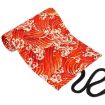 Golden Red Sea Wave Canvas Pencil Case - Large Capacity, 48 Holes - 3