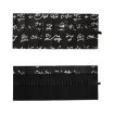 Cute Calligraphy Canvas Roll Pencil Case - 12 Holes Student Pen Bag - 4