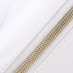Marble Pattern Pencil Cases - Large Capacity PU Leather Bag (White) - 6