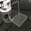 Clear Acrylic Bookends L-Shaped Desk Organizer for Office & School - 1