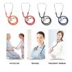 Red Double-Sided Stethoscope Single Tube for Doctors & Nurses, Cardiology - 4