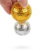 Magnetic Massage Ball Pair - Relax Muscle & Finger, 5.6cm Silver - 3