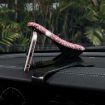 Pink Diamond Car Phone Holder - 360 Rotating Dashboard Mount - 5