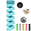 Silicone Data Cable Protective Cover - 4pcs Spiral Style (Green) - 7
