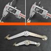 9" Two-Folded Strut Folding Lever Door Support Furniture Connector - 5
