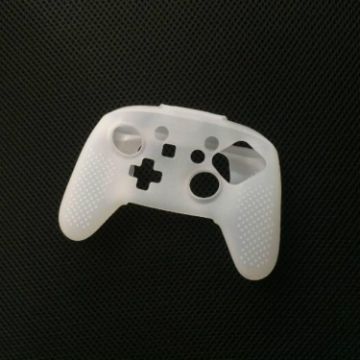 Switch Pro Controller Silicone Protective Case - White Handle Cover - 1