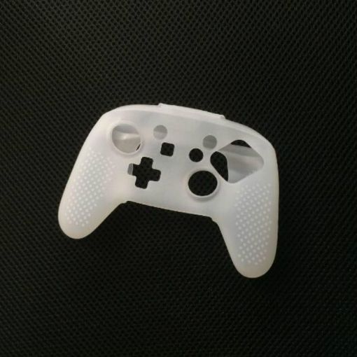 Switch Pro Controller Silicone Protective Case - White Handle Cover - 1