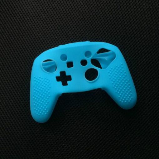 Silicone Protective Case for Switch Pro Controller - Blue Handle Cover - 1