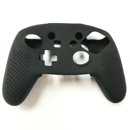 Silicone Protective Case for Switch Pro Controller - Black Handle Cover - 1