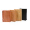 Carbonized Bamboo Creative Wooden Cigarette Case with Magnet Clamshell - 5