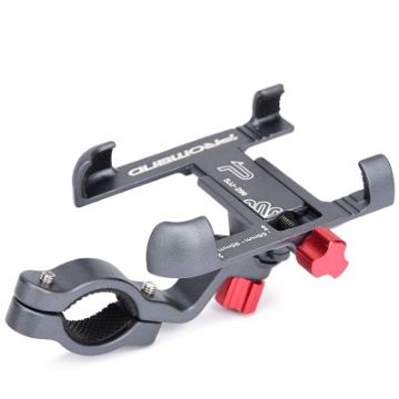 Eagle Claw Bionic Bike Phone Holder - Aluminum Handlebar Mount (Titanium) - 1