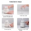 Pink Rabbit Light Pet Humidifier USB Night Light Bedside Lamp Mute - 8