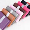 Red PU Cigarette Pack Business Card Holder - Thin Case for Men & Women - 5