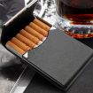 Rose Red PU Cigarette Pack Business Card Holder - Unisex Thin Case - 2