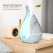 200ml Ultrasound Humidifier Aroma Diffuser LED Light UK Plug Marble - 5