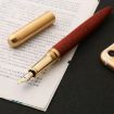 Luxury Black Wood Fountain Pen - School Office Writing Ink Stationery Gift - 3