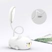 LED Eye Protection Reading Lamp - Cartoon Cat Design, USB Rechargeable, White - 4