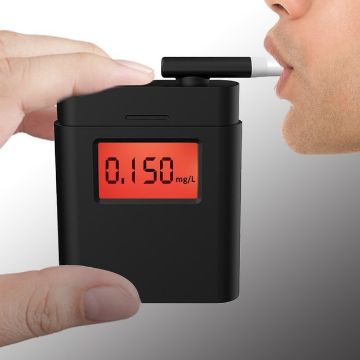Portable Digital Breath Alcohol Tester with Display for Car Use - 1