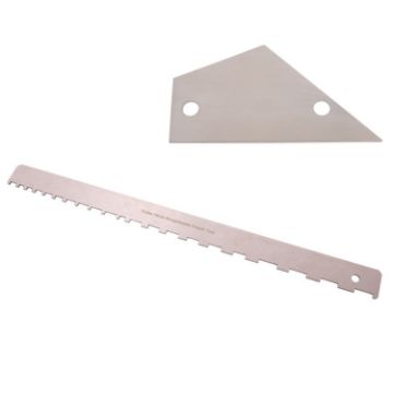 GNR2 Stainless Steel Bass Guitar Neck Ruler - Single Teeth & Leveling - 1