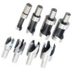 8 In 1 Carbon Steel Corkscrew Woodworking Hole Punch Tool - 1