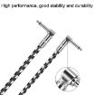 6.35mm Guitar Cable 0.15m TS Elbow Head Oxygen-Free Copper Core 2-Core - 3
