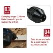 Hex Shank Mini Drill Chuck 0.8-8mm Three Jaw Power Tool Black Model A - 6