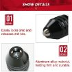 Hex Shank Mini Drill Chuck 0.3-6.5mm Three Jaw Power Tool Black Model B - 5